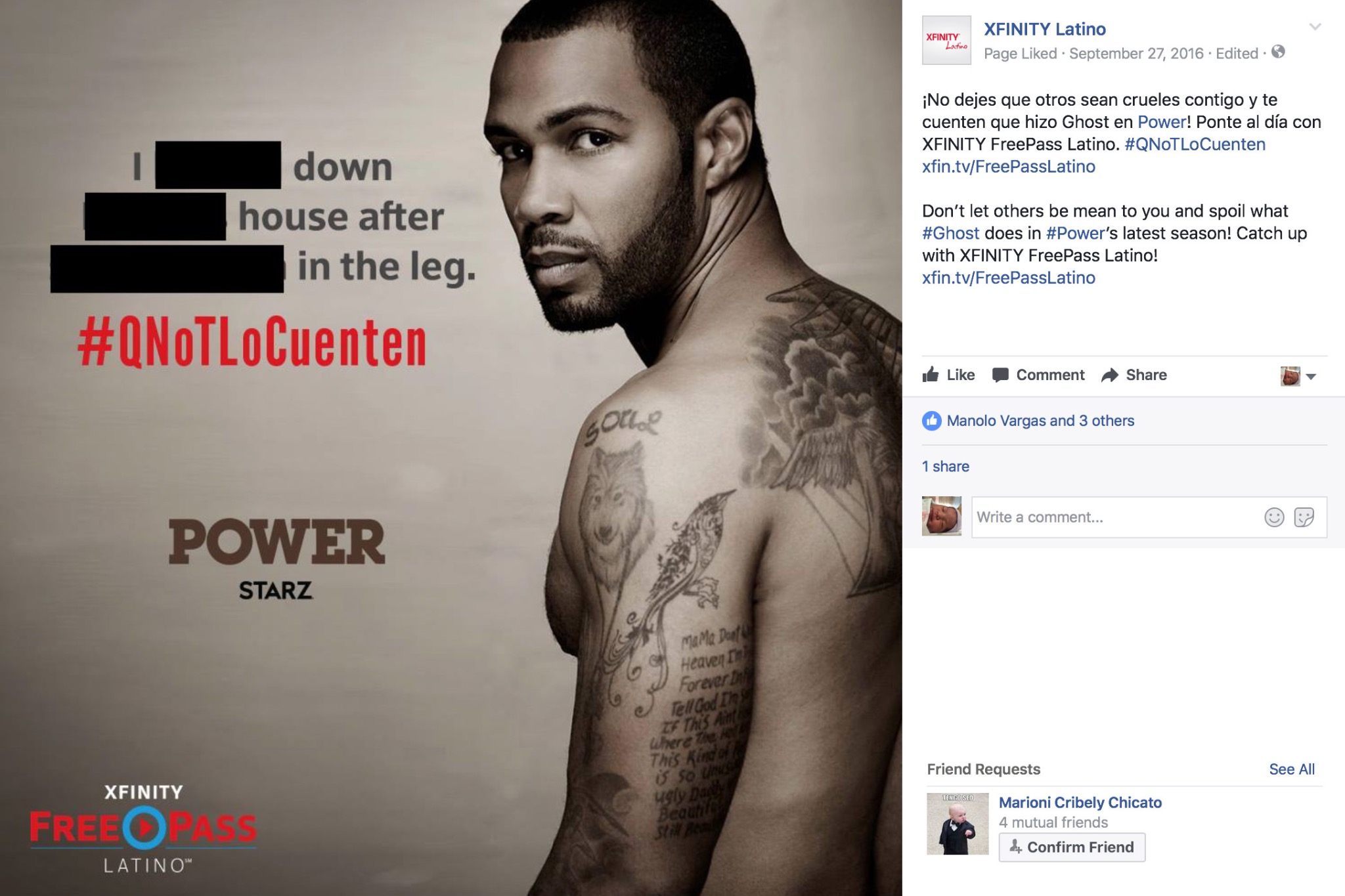 FreePass Latino Power social post